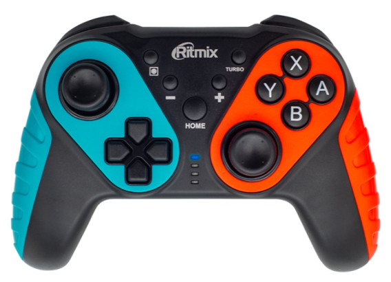 Game-pad Ritmix GP-036BTH беспроводной, черно-сине-красный