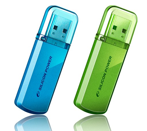 Флэш-диск Silicon Power 16GB USB 2.0 Helios 101 зеленый