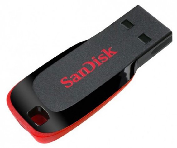 Флэш-диск SanDisk 16GB USB 2.0 CZ50 Cruzer Blade черный