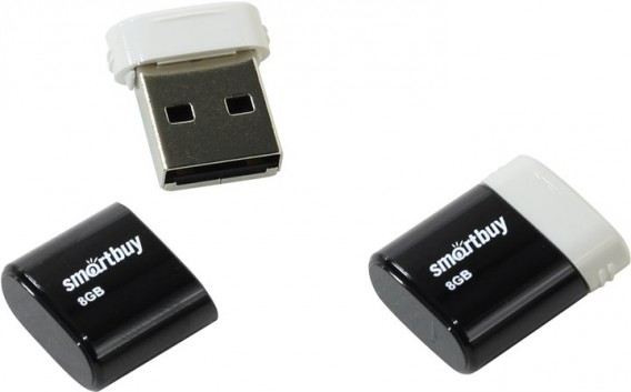 Флэш-диск SmartBuy 8GB USB 2.0 LARA черный