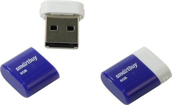 Флэш-диск SmartBuy 8GB USB 2.0 LARA голубой