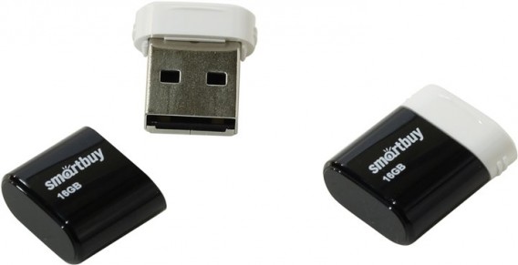 Флэш-диск SmartBuy 16GB USB 2.0 Lara черный