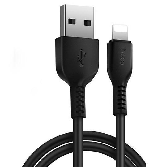 Кабель USB- lightning Hoco X20 2м 2,4А силикон