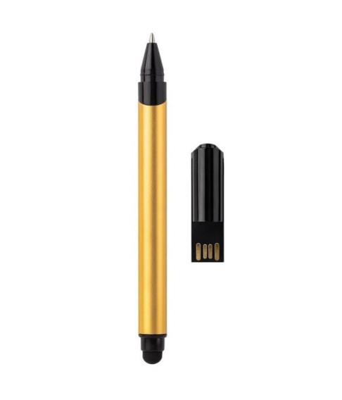 Ручка-флэшка-стилус SmartBuy 32GB USB 2.0 золотистая