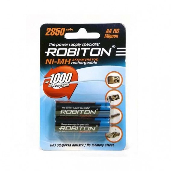 Аккумулятор Robiton R6 2850mAh Ni-Mh BL 2/50