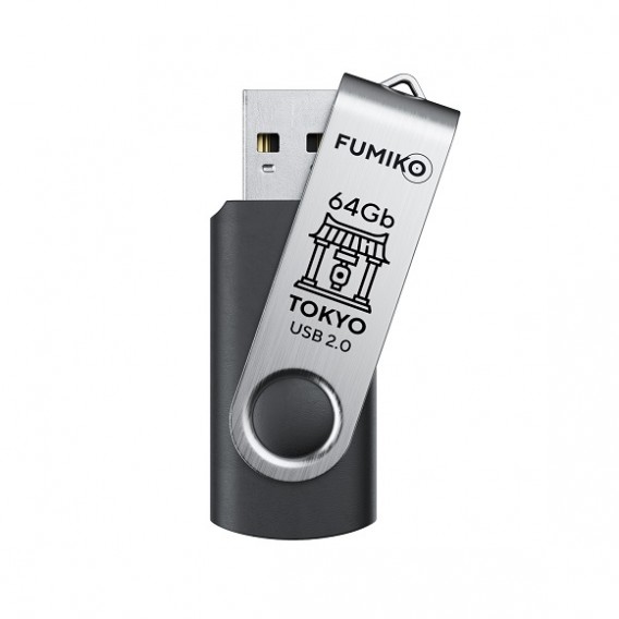 Флэш-диск Fumiko 64GB USB 2.0 Tokio черный