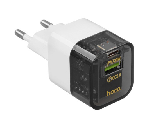 Адаптер сетевой Type-C + USB PD30W / QC3.0 Hoco C131A