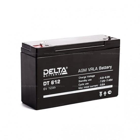Аккумулятор для прожекторов Delta (6V12Ah) DT 612