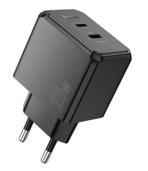 Адаптер сетевой Type-C + lightning PD20W / 3A Hoco CS16A