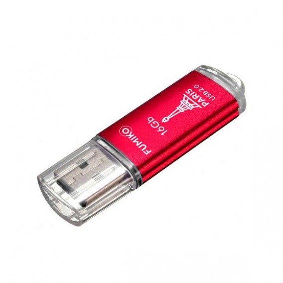 Флэш-диск Fumiko 16GB USB 2.0 Paris красный