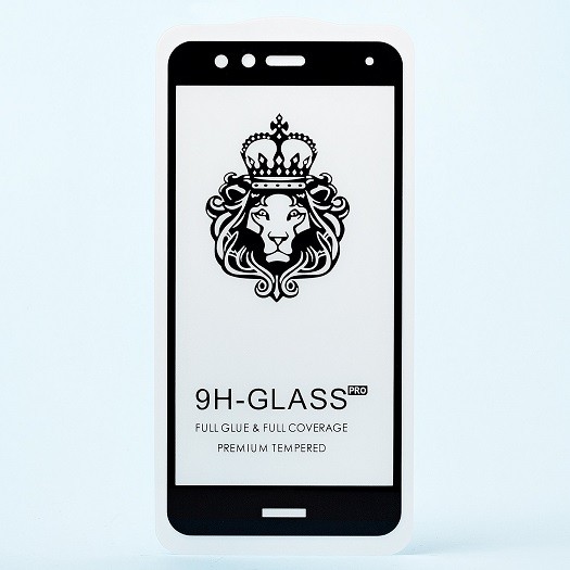 Защитное стекло 2,5D для Huawei Honor P10 Lite черное (85068)