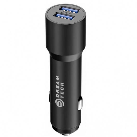 Адаптер автомобильный 2*USB 2.4A Dream SM09 (совместимо с ВАЗ, ГАЗ)