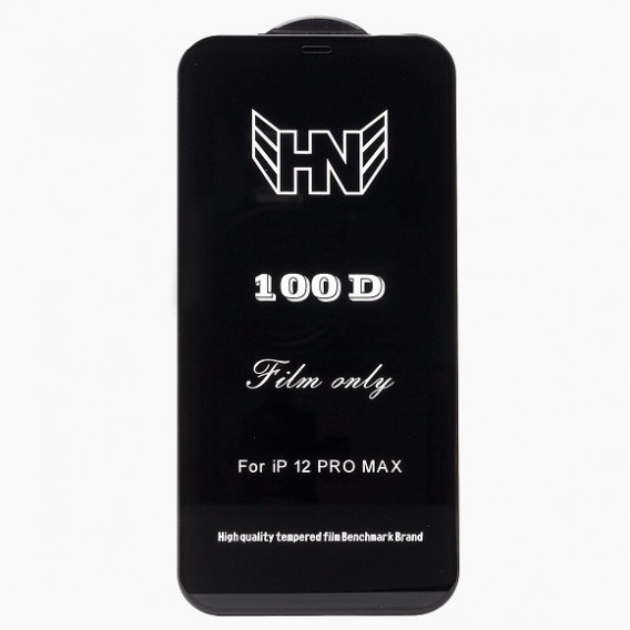 Защитное стекло 3D Premium для iPhone 12 Pro Max черное (131483)