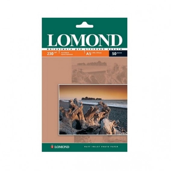 Бумага Lomond матовая A5, 230г /50 листов (0102069)/30