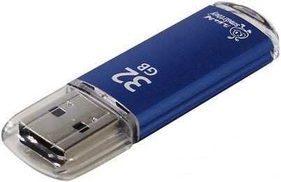 Флэш-диск SmartBuy 32GB USB 2.0 V-Cut синий