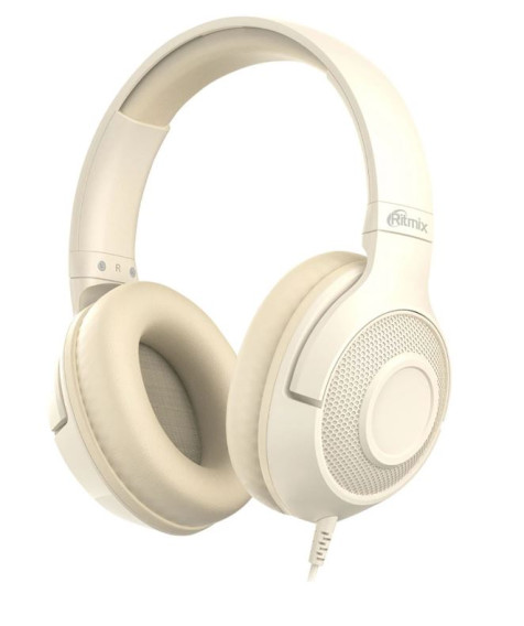 Наушники Ritmix RH-544TV бежевые (полноразм./3,5/L=5м)