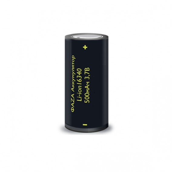 Аккумулятор Li16340 (123A) 500mAh 3.7V без защиты Фаzа
