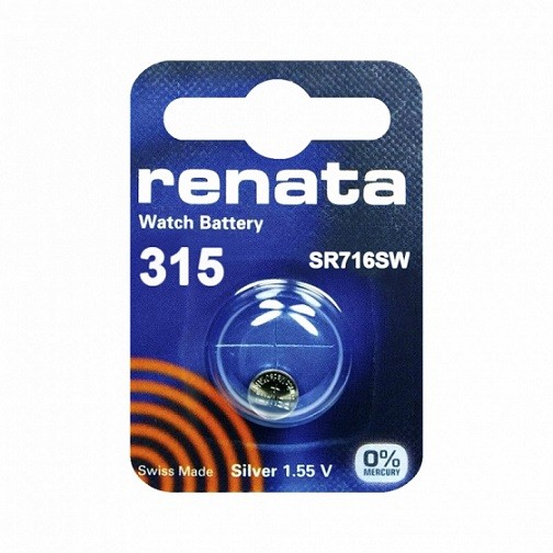 Батарейка Renata 315 (SR716SW) BL 1/10/100