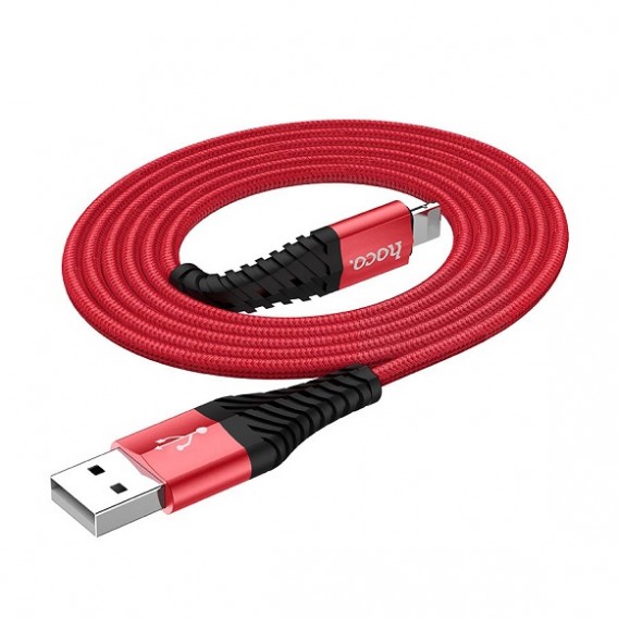 Кабель USB- lightning Hoco X38 1м 2,4A ткань