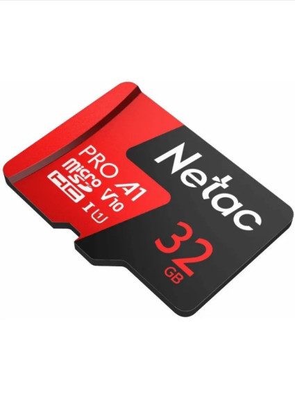 Карта памяти microSDHC Netac 32Gb Extreme Pro UHS-1 A1 V10 (100MB/s)б/адап