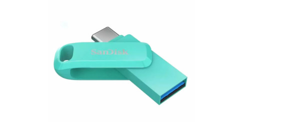 Флэш-диск SanDisk 128GB USB 3.1 Ultra Dual Drive USB Type-C, св-зеленый