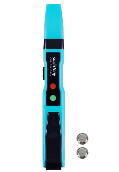 Отвертка индикаторная (пробник) 140 мм,  до 250 В, шлицевая, с ЭП, звук, поиск,  Smartbuy