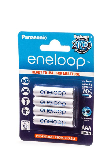Аккумулятор Panasonic Eneloop R03 750mAh Ni-Mh BL 4/48 предзаряженный