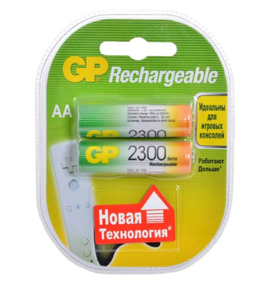 Аккумулятор GP R6 2300mAh Ni-Mh BL 2/20/200 предзаряженный