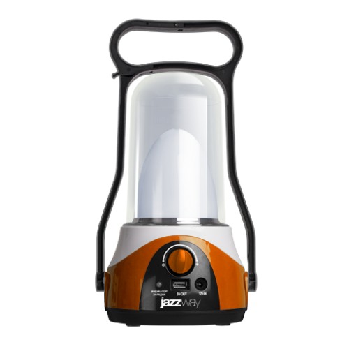 Фонарь Jazzway Accu5-L12W-USB (220v) LED черный