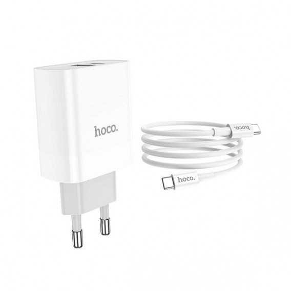 СЗУ Hoco (гнездо USB 3.0+ гнездо Type-C)+кабель Type-C-Type-C (3A) C80A(127869)
