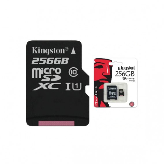 Карта памяти microSDHC Kingston 256Gb Class10 CanvasSelect Plus A1 c адапт