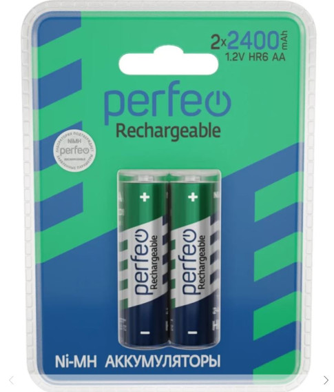 Аккумулятор Perfeo R6 2400mAh Ni-Mh BL 2/40