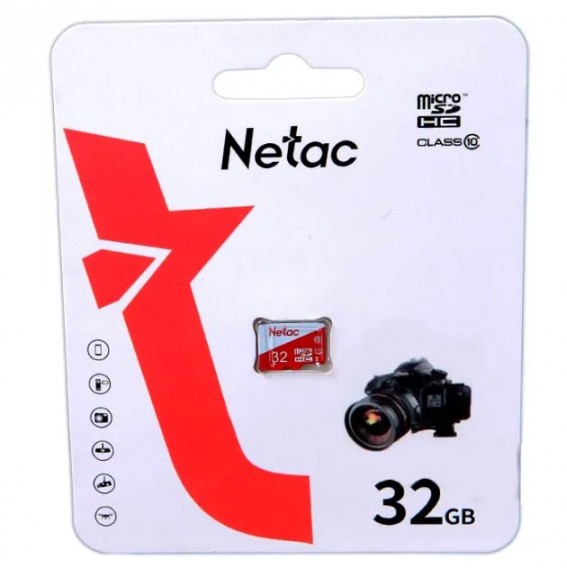Карта памяти microSDHC Netac 32Gb P500 Eco Class 10 без адапт