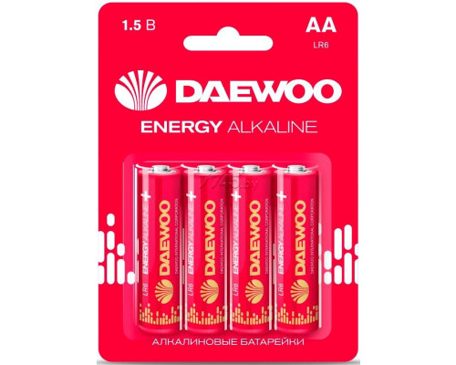 Батарейка Daewoo LR6 ENERGY ALKALINE BL 4/40/960