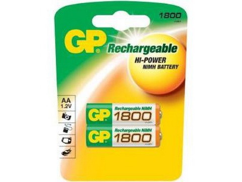 Аккумулятор GP R6 1800mAh Ni-Mh BL 2/20/200 предзаряженный