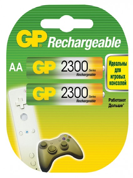 Аккумулятор GP R6 2300mAh Ni-Mh BL 2/20/200 предзаряженный