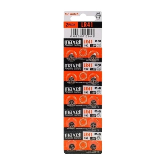 Батарейка Maxell G 3 (LR736, LR41, 392A, 192) BL 10/200