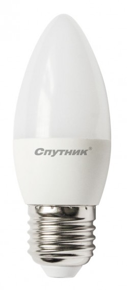 Лампа светодиодная Спутник C37 10W 4000K E27