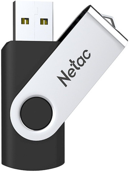 Флэш-диск Netac 16GB USB 2.0 U505 черный/серебро