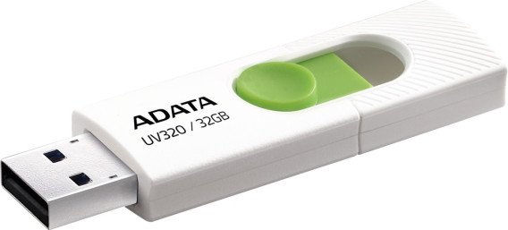 Флэш-диск A-Data 32GB USB 3.1 UV320 белый/зеленый