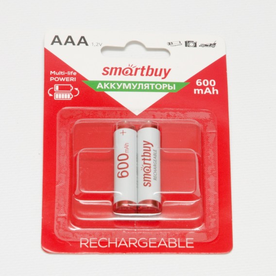 Аккумулятор SmartBuy R03 600mAh Ni-Mh BL 2/24