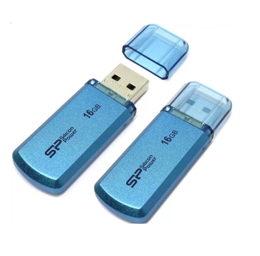 Флэш-диск Silicon Power 16GB USB 2.0 Helios 101 голубой