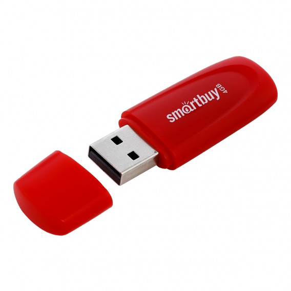 Флэш-диск SmartBuy 4GB USB 2.0 Scout красный