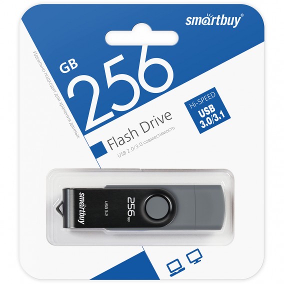 Флэш-диск SmartBuy 256GB USB 3.0/3.1 Twist Dual (Type C - Type А)