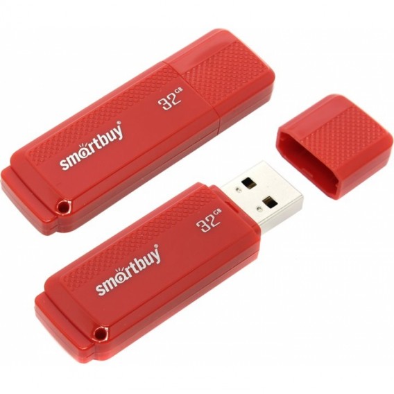 Флэш-диск SmartBuy 32GB USB 2.0 Dock красный