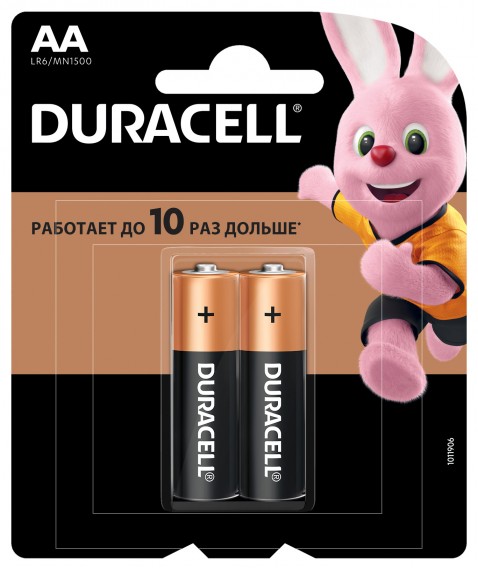 Батарейка Duracell LR6 Basic BL 2/24/96