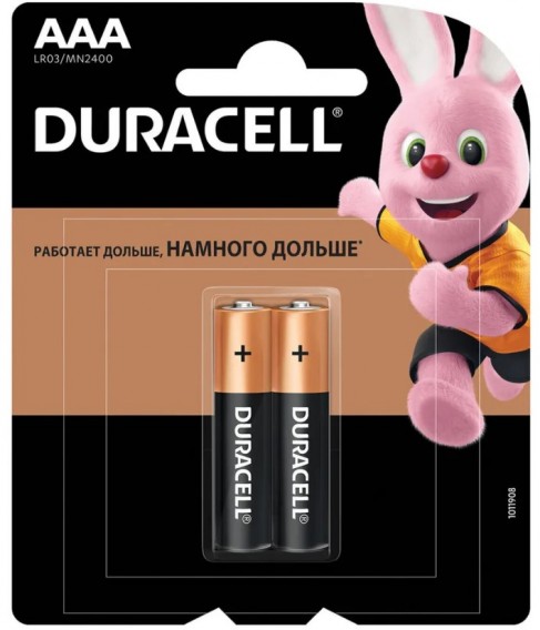 Батарейка Duracell LR03 Basic BL 2/20/96