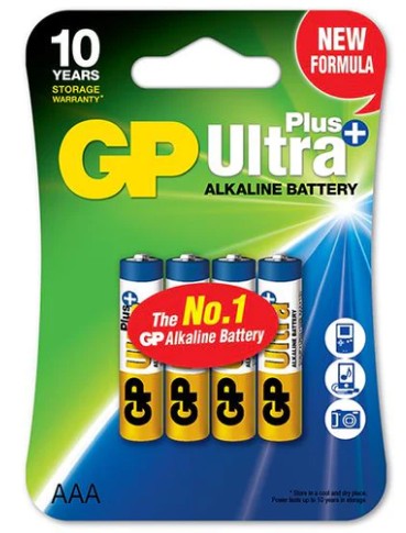 Батарейка GP LR03 Ultra PLUS+ BL 4/40/320