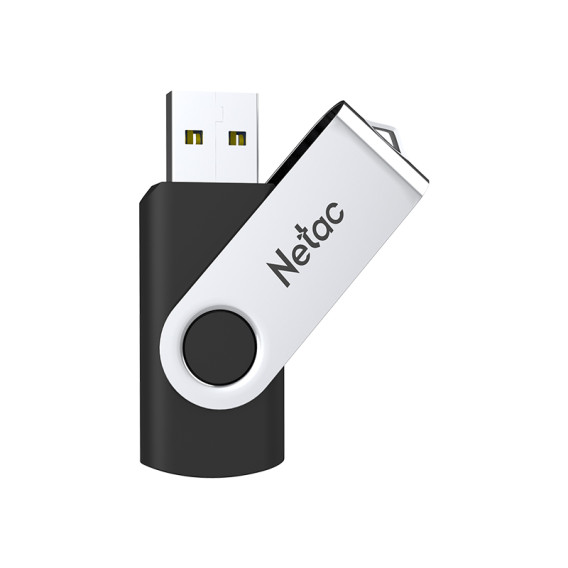 Флэш-диск Netac 64GB USB 2.0 U505 черный/серебро