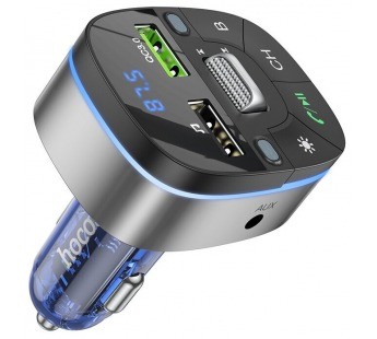 MP3 FM модулятор автомоб. Hoco E71 (Bluetooth, 2*USB, дисплей)